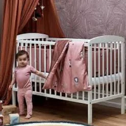 Basson tremmeseng - Hvid