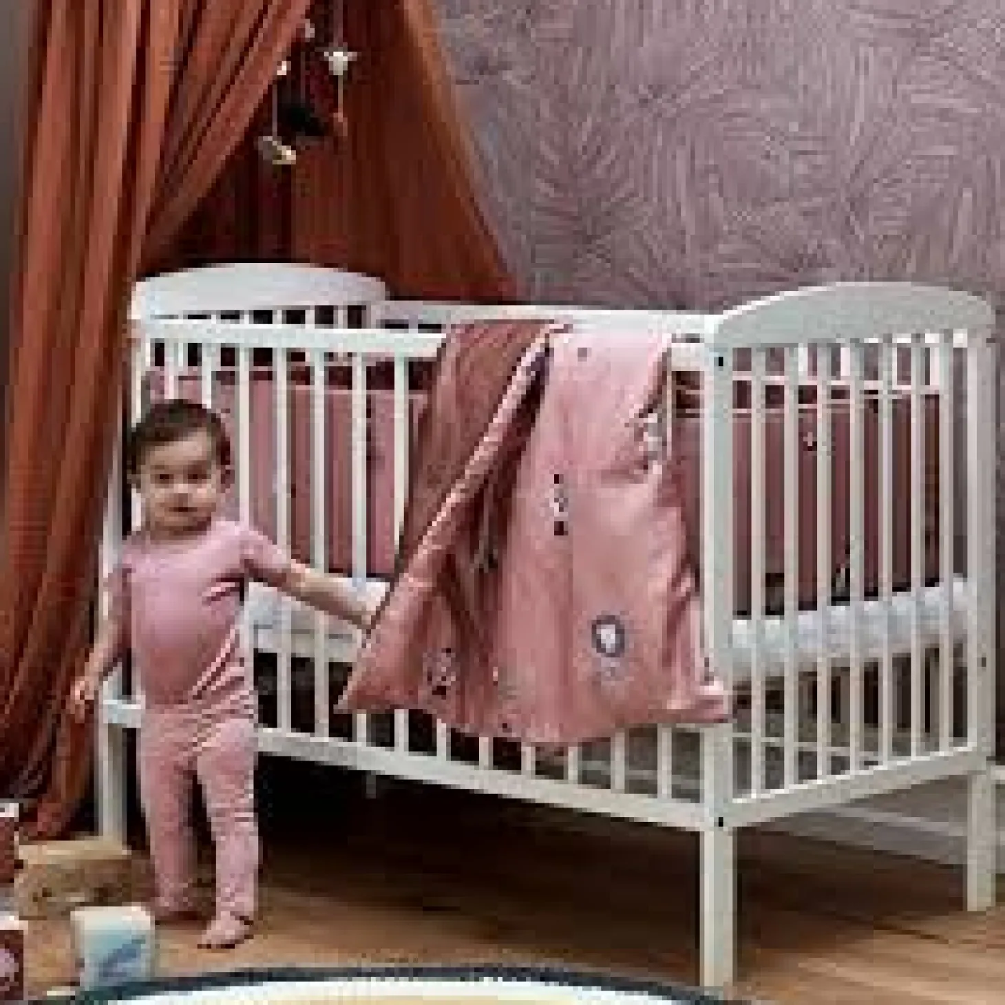 Basson tremmeseng - Hvid