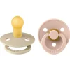 Bibs Colour Latex Sutter 2-pak Rund Vanilla/Blush