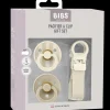 BIBS Colour Pacifier & Loop Clip Gift Set Latex Size 1 Ivory