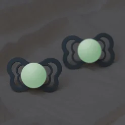 Bibs Supreme Silikone Sutter Glow 2-pak Symmetrisk Sage/Cloud