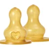 Bibs Sutteflaske Nipple Rund Latex 2-pak