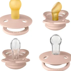 Bibs Try-it Collection Silikone/Naturgummi Sutter 4-pak Blush