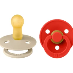 Bibs Vanilla/Candy Apple Colour 2-pak Latex Vanilla/Candy Apple