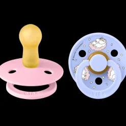 Bibs x Moomin Pacifier Colour 2 pack Dreaming Latex Size 2 Baby Pink mix