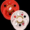 Bibs x Moomin Pacifier Colour 2 pack Dancing Latex Size 2 Candy Apple mix
