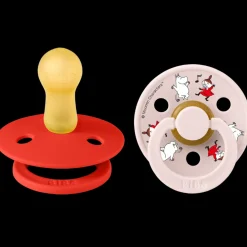 Bibs x Moomin Pacifier Colour 2 pack Dancing Latex Size 2 Candy Apple mix