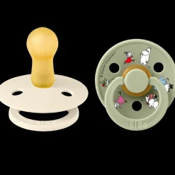 Bibs x Moomin Pacifier Colour 2 pack Friends Latex Size 2 Ivory mix