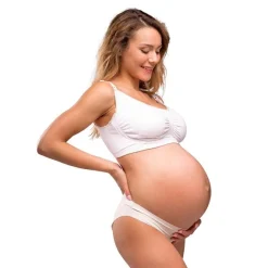 Carriwell Graviditets- og Amme-BH m. Indlæg og Carri-Gel Hvid