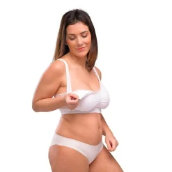 Carriwell Graviditets- og Amme-BH m. Indlæg og Carri-Gel Hvid