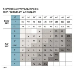 Carriwell Graviditets- og Amme-BH m. Indlæg og Carri-Gel Sort
