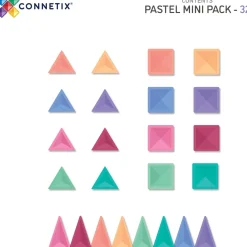 Connetix Pastel Mini Pak 32 Styks