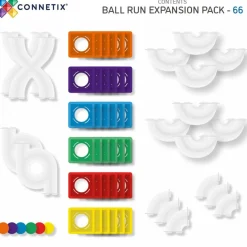 Connetix Rainbow Bold Run Expansion Pak 66 Styks