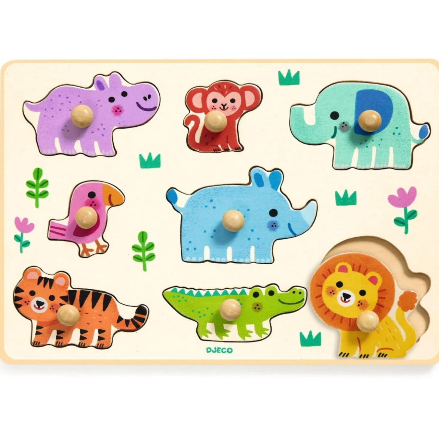 Djeco Hippo'N'Co, Knoppuslespil