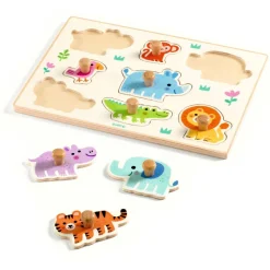 Djeco Hippo'N'Co, Knoppuslespil