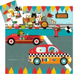 Djeco Puslespil Racerbilen 16 Brikker
