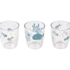 Done by Deer Yummi Mini Glass Sea Friends 3-pak Blue