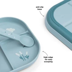 DonebyDeer Blå Foodie inddelt Tallerken Elphee