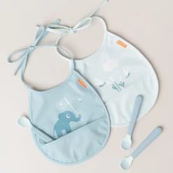 DonebyDeer Foodie Easy-Grip Babyske 3-Pak Blå