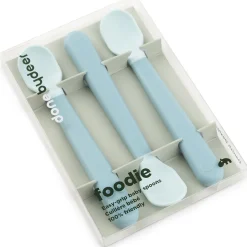 DonebyDeer Foodie Easy-Grip Babyske 3-Pak Blå