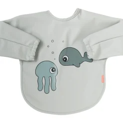 DonebyDeer Grå Hagesmæk Med Ærmer Sea friends