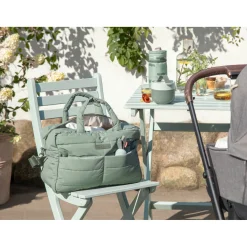 DonebyDeer Green Quiltet Pusletaske