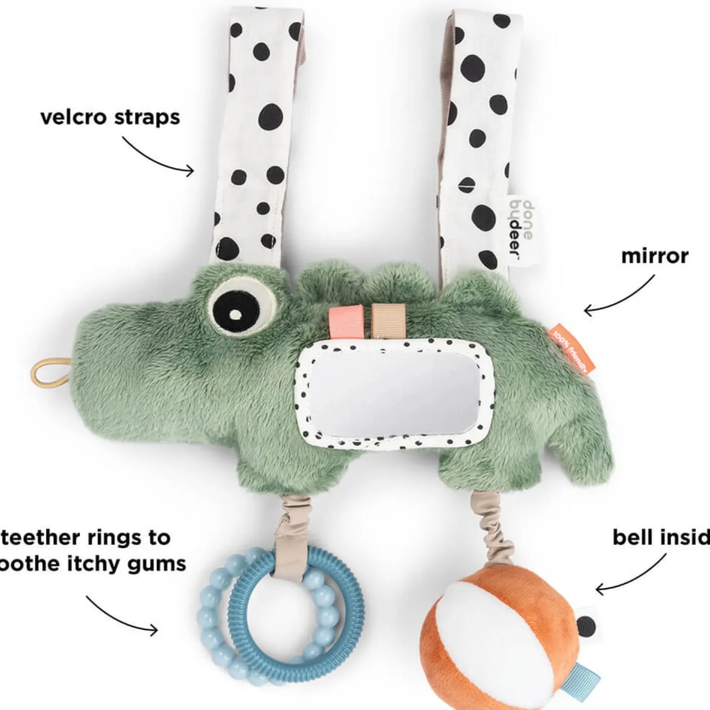 DonebyDeer Grøn Aktivitetsophæng Croco