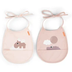 DonebyDeer Mini Hagesmæk M/Lomme 2 Stk. Happy Clouds Pudder