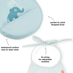 DonebyDeer Mini Hagesmæk M/Lomme 2 Stk. Elphee Blå