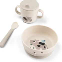 DonebyDeer Sand Foodie Første Spisesæt Med Sugekop Tiny Farm