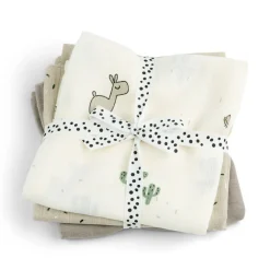 Donebydeer stofbleer 3-pack GOTS Lalee Sand