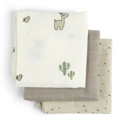 Donebydeer stofbleer 3-pack GOTS Lalee Sand