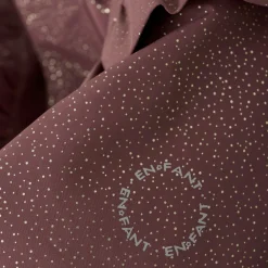 EnFant vinterjakke med flæser og glimmer - Rose Taupe