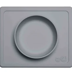 EZPZ Happy Mini Bowl Dækkeserviet + Bowl in One Grey