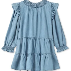 Fliink Light Denim Blue Hurlum Ls Kjole