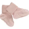GObabyGO Bamboo Strømper Antislip Soft Pink