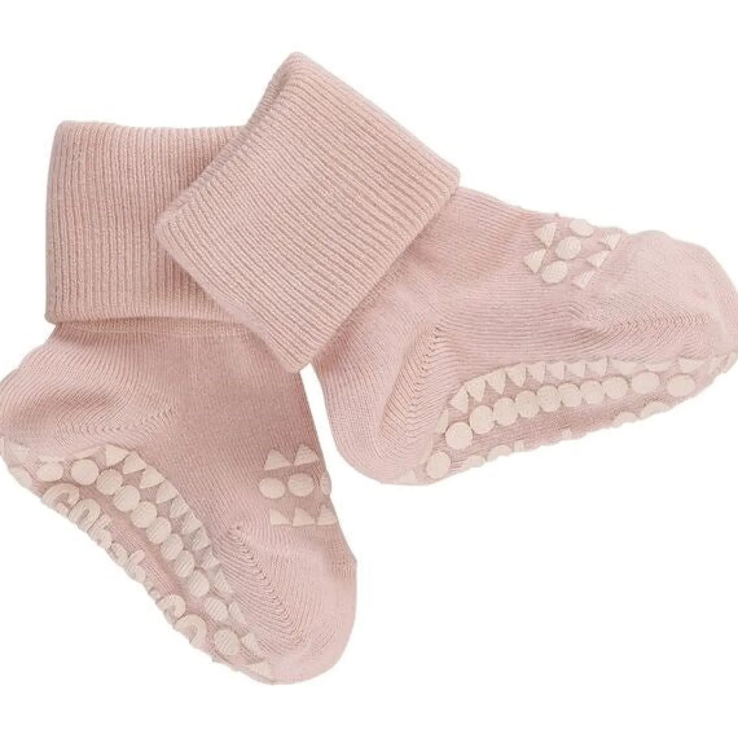 GObabyGO Bamboo Strømper Antislip Soft Pink