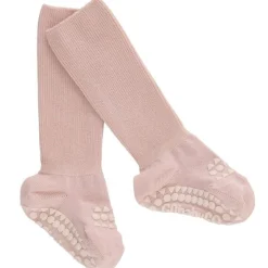 GObabyGO Bamboo Strømper Antislip Soft Pink