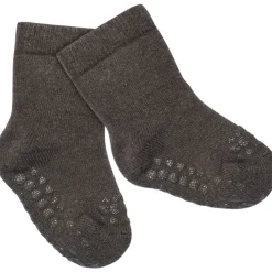 Gobabygo Chocolate Non-Slip Strømper I Terry Bomuld