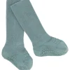 Gobabygo Dusty Blue Non-Slip Strømper Bambus