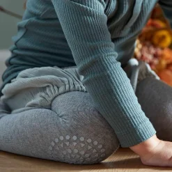 Gobabygo Grey Melange Crawling Strømpebukser Organic Bomuld