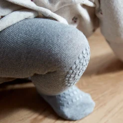 Gobabygo Grey Melange Crawling Strømpebukser Organic Bomuld