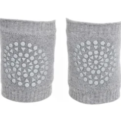 Gobabygo Grey Melange Crawling Knæbeskyttere Organic Terry Bomuld