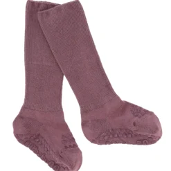Gobabygo Misty Plum Non-Slip Strømper Bambus