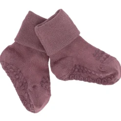 Gobabygo Misty Plum Non-Slip Strømper Bambus