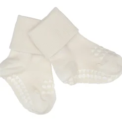 Gobabygo Off White Non-Slip Strømper Bambus