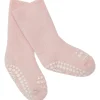 Gobabygo Soft Pink Non-Slip Strømper Organic Terry Bomuld