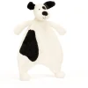 Jellycat Bashful Black & Cream Hvalp Nusseklud