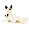 Jellycat Bashful Black & Cream Hvalp Nusseklud
