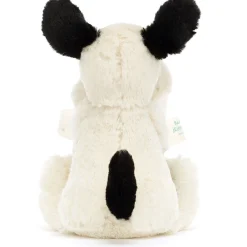 Jellycat Bashful Black & Cream Hvalp Nusseklud